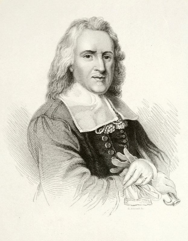 Izaak Walton, İngiliz yazar (gravür) by Jacob (after) Huysmans
