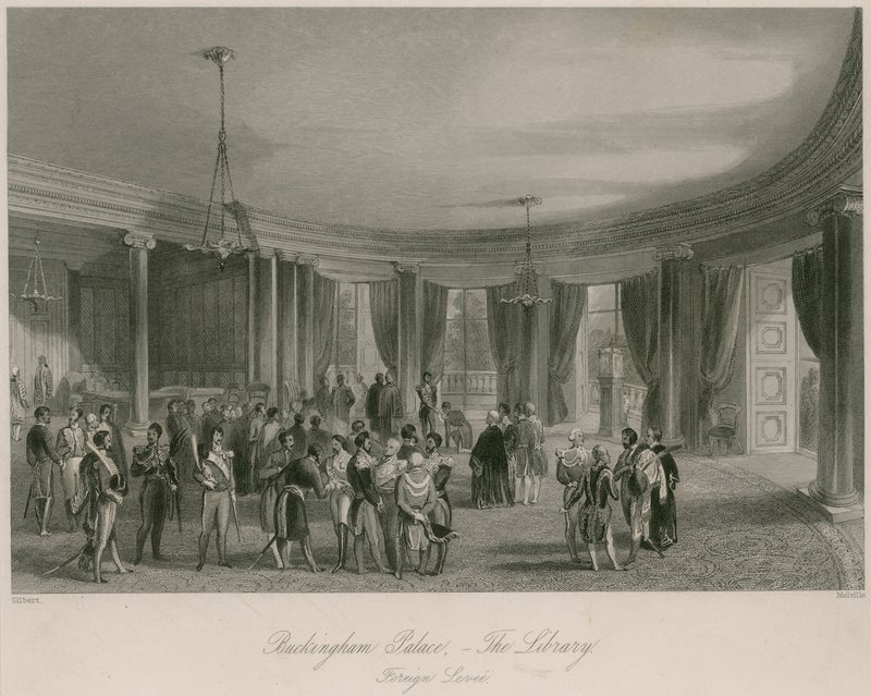 Buckingham Sarayı, Kütüphane, Yabancı Levee by Jacob van der Heyden