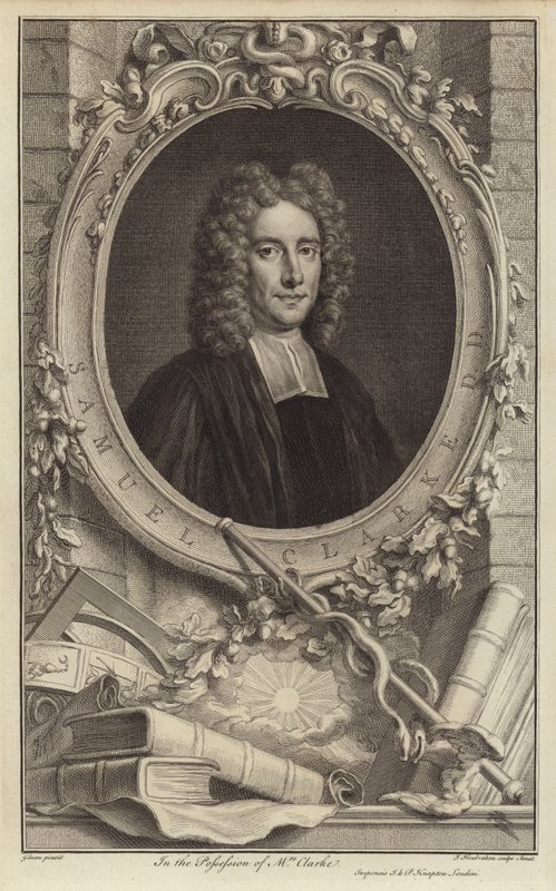 Samuel Clarke, İngiliz filozof ve din adamı (gravür) by Jacobus Houbraken