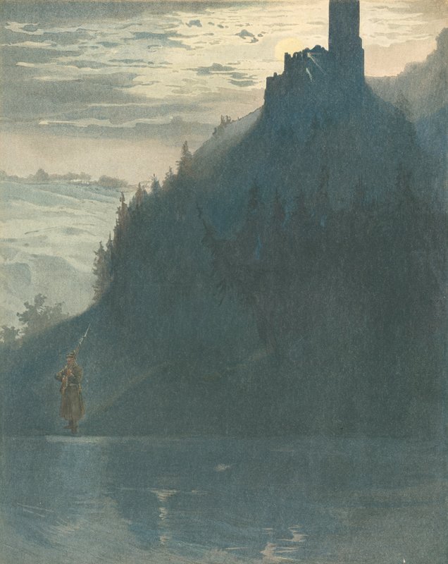 Almanya - Çelenk içinde selam olsun by Jacques Marie Gaston Onfray de Breville (Job)