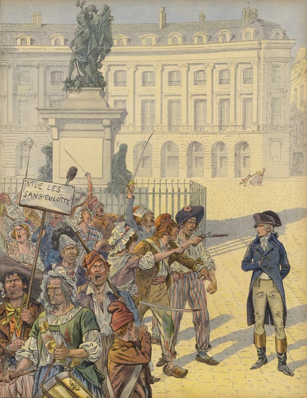Napolyon Bonapart devrimci huzursuzluğun ortasında by Jacques Marie Gaston Onfray de Breville (Job)