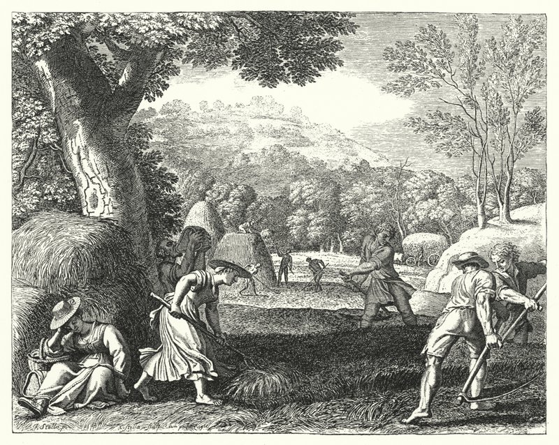 Hasat sahnesi (gravür) by Jacques Stella