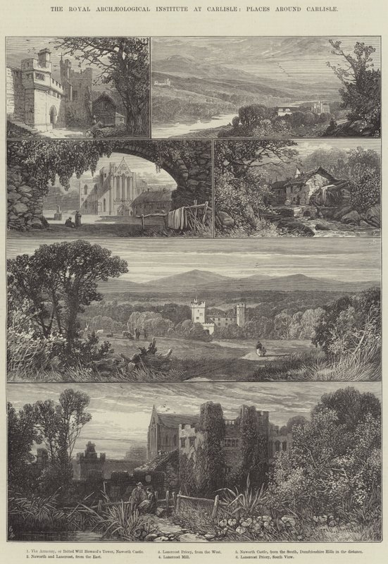 Carlisle Kraliyet Arkeoloji Enstitüsü, Carlisle çevresindeki yerler by James Burrell Smith