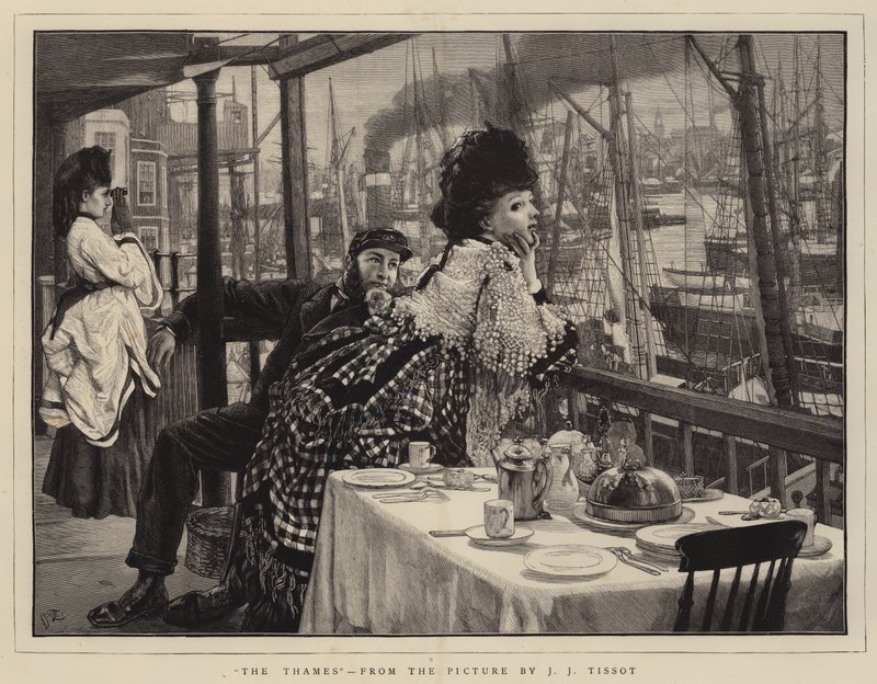 Thames by James Jacques Joseph Tissot