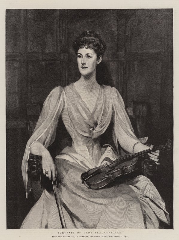 Leydi Skelmersdale'in Portresi by James Jebusa Shannon