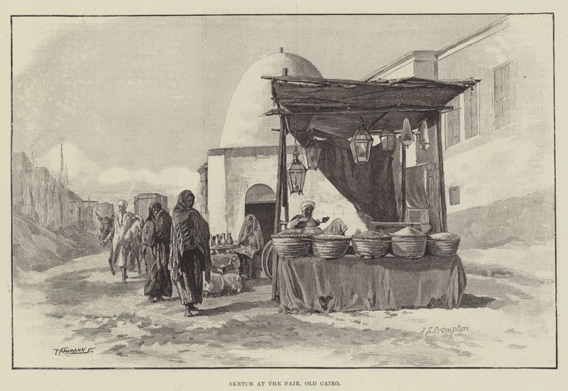 Fuarda Eskiz, Eski Kahire by James Shaw Crompton