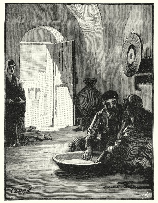Ortak yemekten yemek, Doğu geleneği (lito) by James (after) Clark