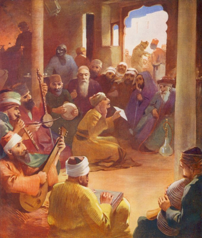 Kutsal Topraklar: Doğu kafesi (renkli taşbaskı) by James (after) Clark