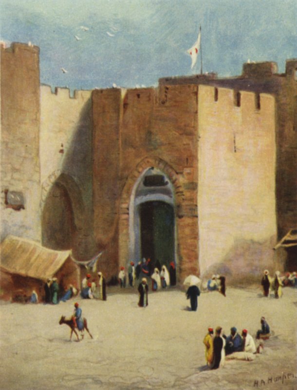 Yafa; veya "Balık Kapısı" (renkli taş) by James (after) Clark
