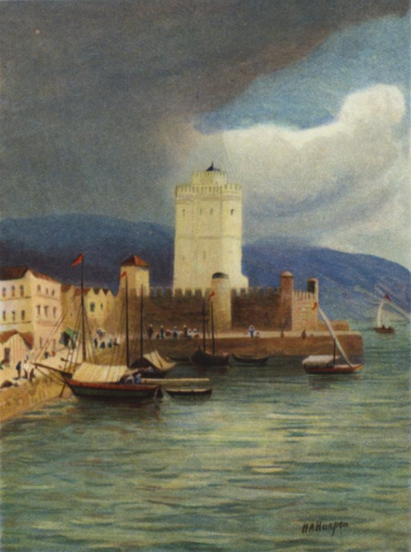 Selanik, Şimdiki Adı Selanik (renkli taş) by James (after) Clark