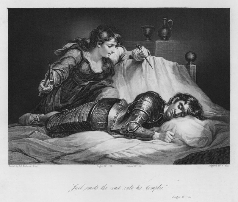 Sisera'nın Ölümü, Hakimler IV, 21 (gravür) by James (after) Northcote