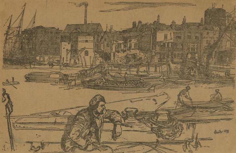 Kara Aslan İskelesi by James Abbott McNeill Whistler