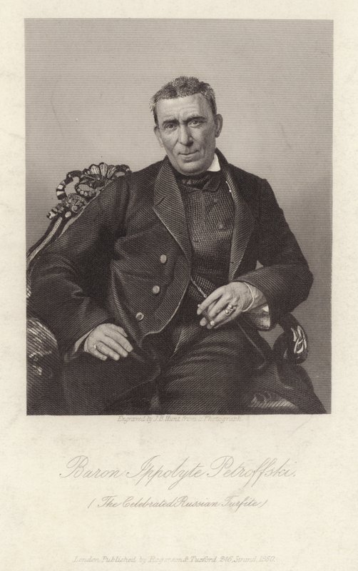 Baron Hippolyte Petrovski, Rus çimi, c1860 gravür by James B. Hunt