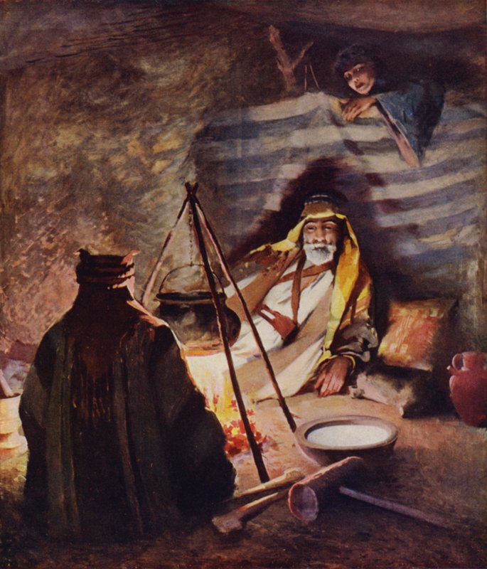 Bir Saç Evi, Bedaween Çadırının İçi by James Clark