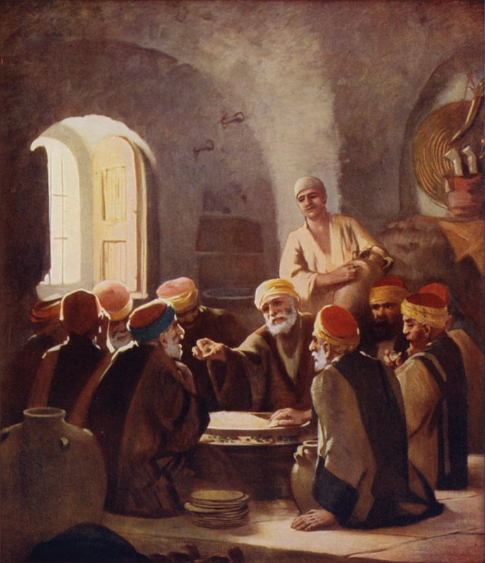 Fellahheen Arasında Akşam Yemeği by James Clark