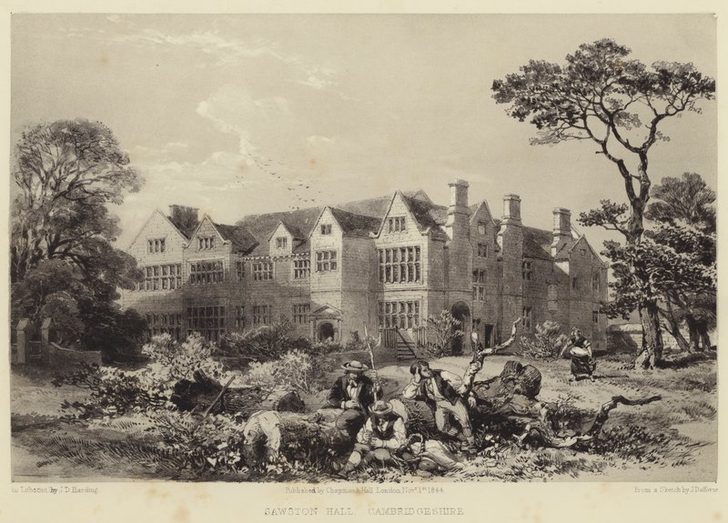 Sawston Salonu, Cambridgeshire by James Dafforne
