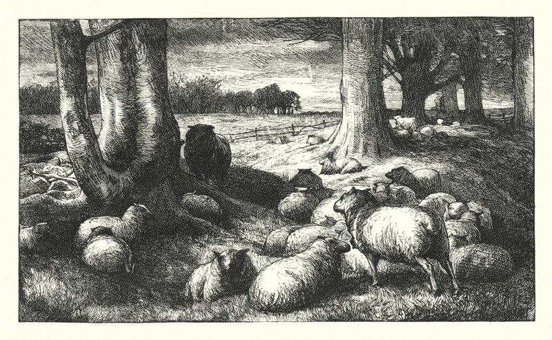 Bir Country Churchyard'da yazılı ağıt by James Dawson Watson