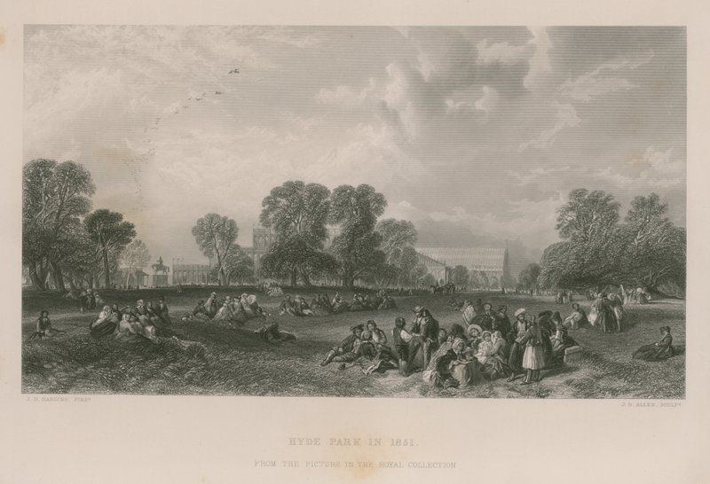 1851 yılında Hyde Parkı by James Duffield Harding