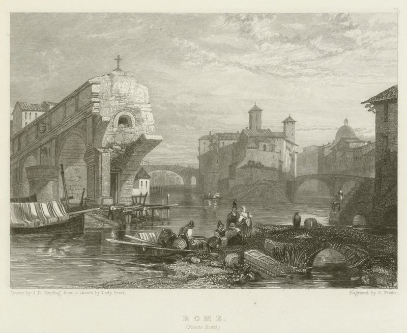 Roma, Ponte Rotti by James Duffield Harding