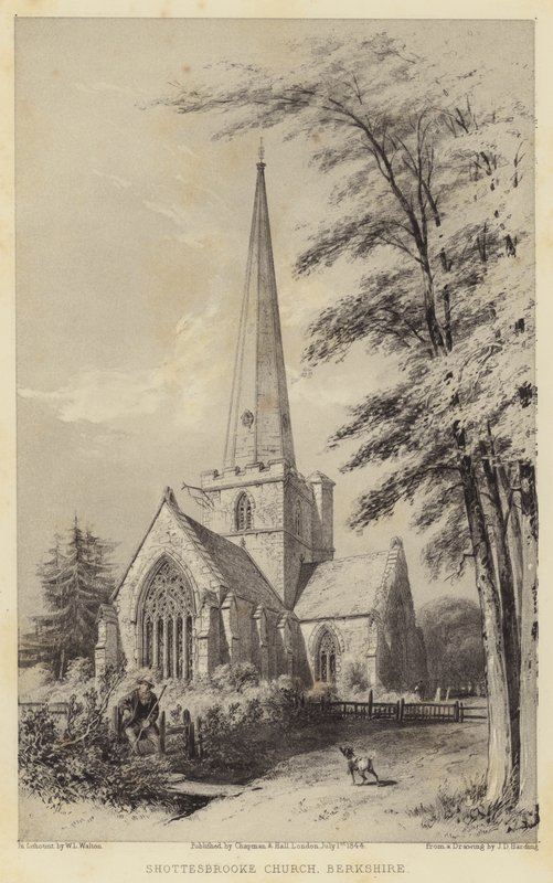 Shottesbrooke Kilisesi, Berkshire by James Duffield Harding