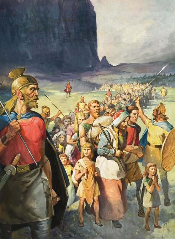 Savaşçıların Irkı (kağıt üzerine guaj) by James Edwin McConnell
