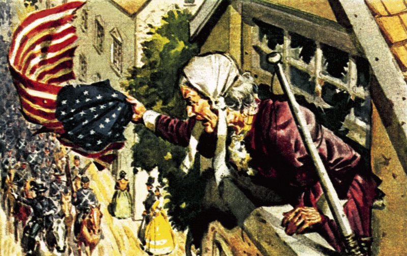 Barbara Frietchie Amerikan İç Savaşı sırasında General Sonewell Jackson