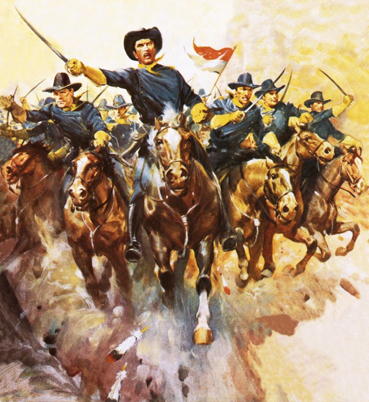 ABD süvarilerinin hücumu by James Edwin McConnell