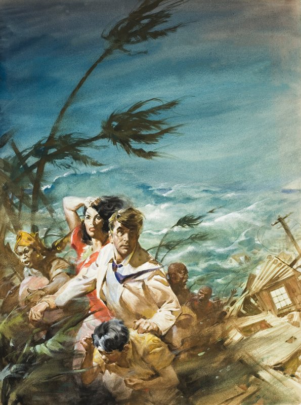 Kasırga (kağıt üzerine guaj) by James Edwin McConnell