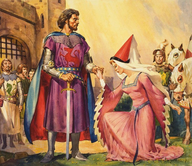 Kral Arthur ve Guinevere by James Edwin McConnell