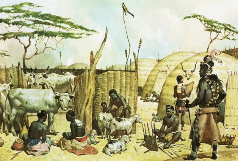 Zulu köyü by James Edwin McConnell