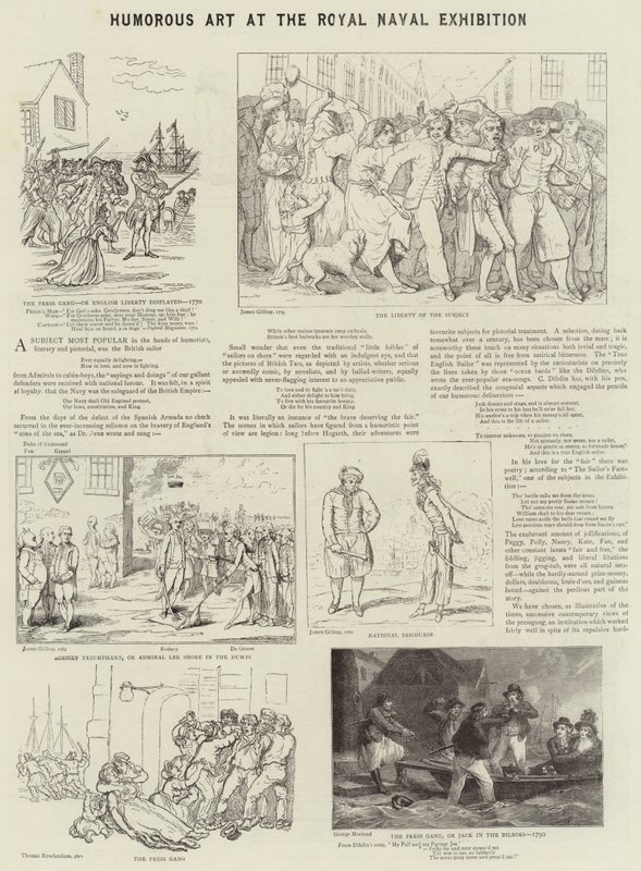 Kraliyet Deniz Sergisinde Esprili Sanat by James Gillray