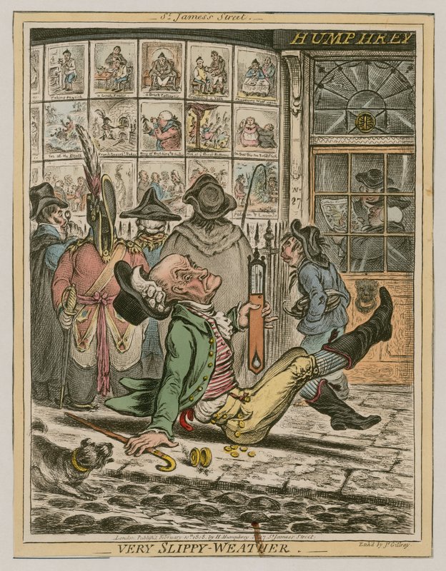 Çok Kaygan Hava by James Gillray