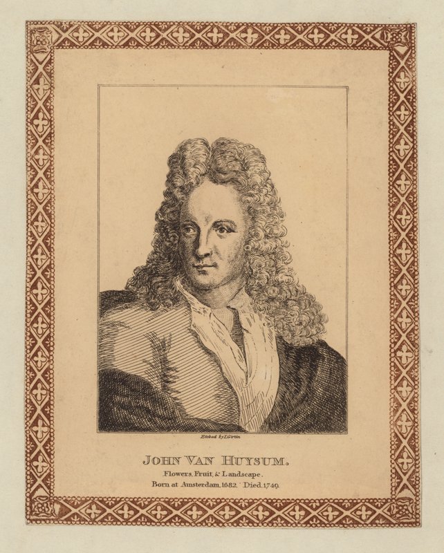 Jan van Huysum veya John van Huysum, Hollandalı ressam by James Girtin