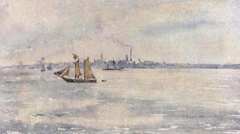Birkenhead from the River  by James Hamilton Hay