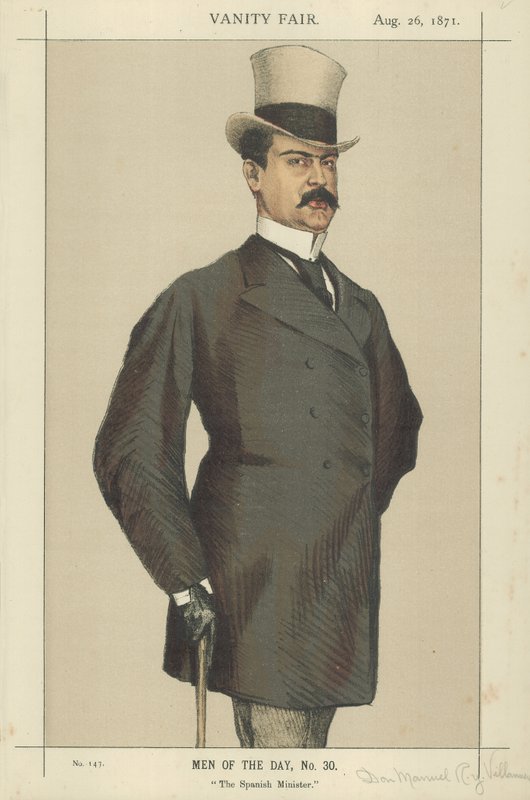 Don Manuel Rances y Villanueva (renkli taş) by James Jacques Joseph Tissot
