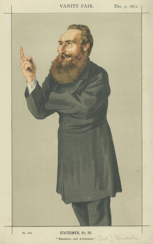 Bay Anthony John Mundella (renkli taş) by James Jacques Joseph Tissot