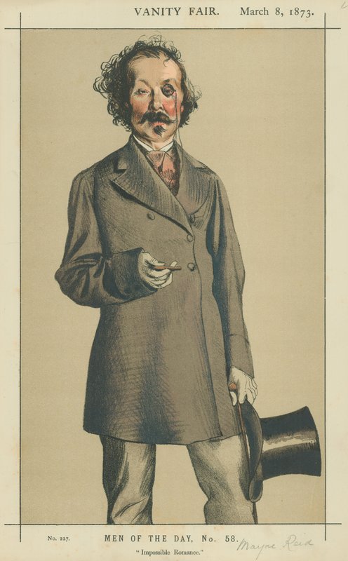 Bay Talbot Mayne Reid, İmkansız romantizm, 8 Mart 1873, Vanity Fair çizgi filmi by James Jacques Joseph Tissot