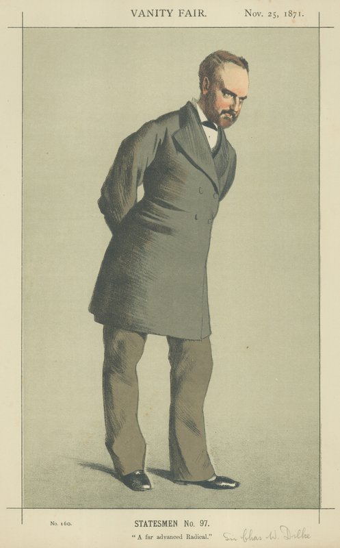 Sir Charles Wentworth Dilke (renkli taş) by James Jacques Joseph Tissot