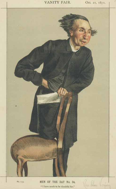Rahip Charles Voysey (renkli taş) by James Jacques Joseph Tissot