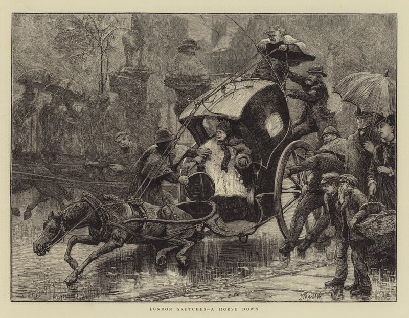Londra Skeçleri, aşağı bir at by James Macbeth
