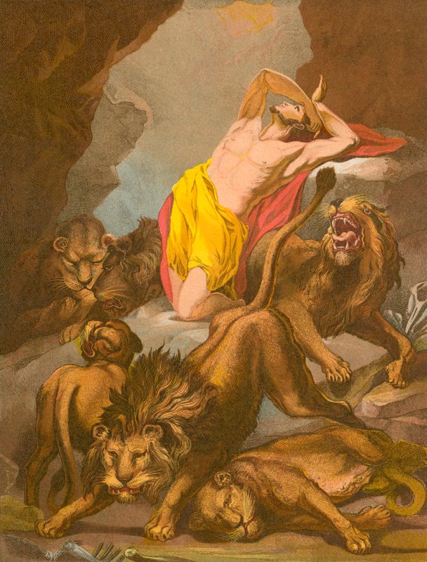 Daniel aslanın ininde by James Northcote