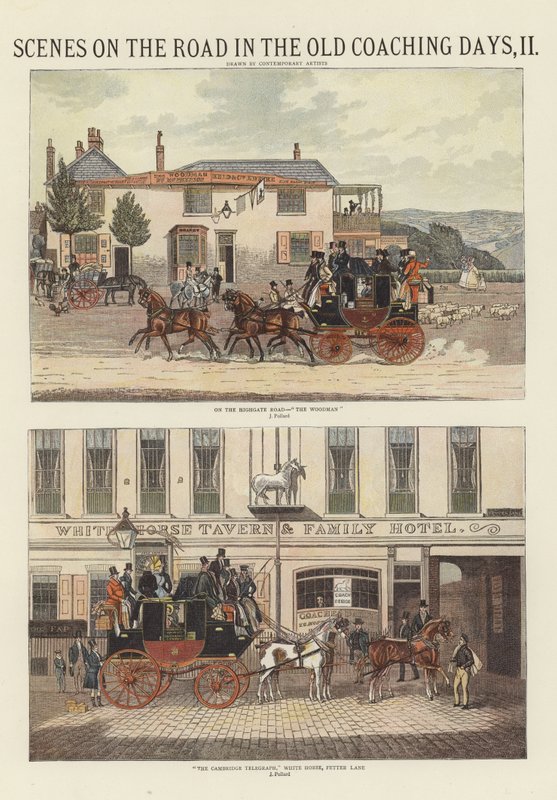 Eski Koçluk Günlerinde Yoldan Sahneler by James Pollard