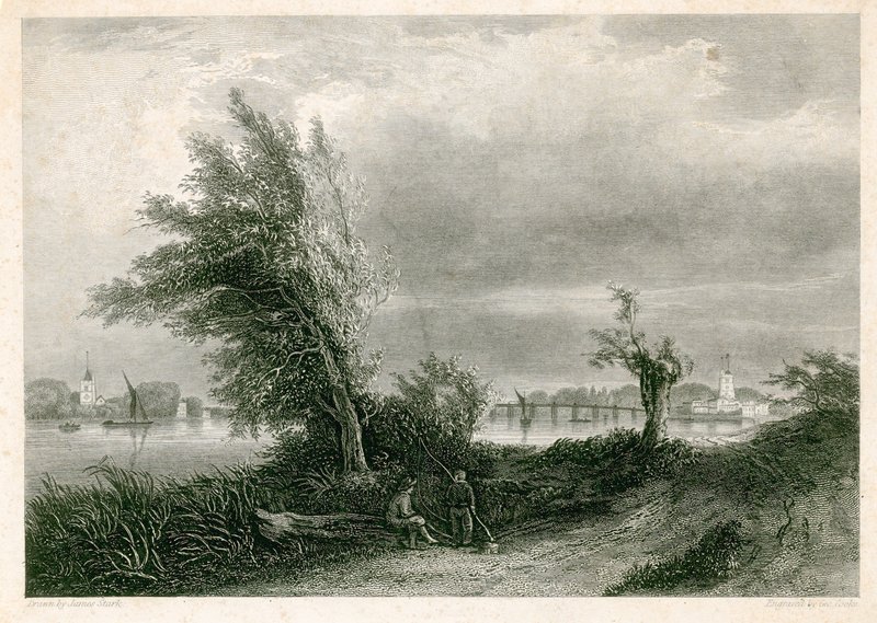 Surrey kıyısından Fulham ve Putney by James Stark