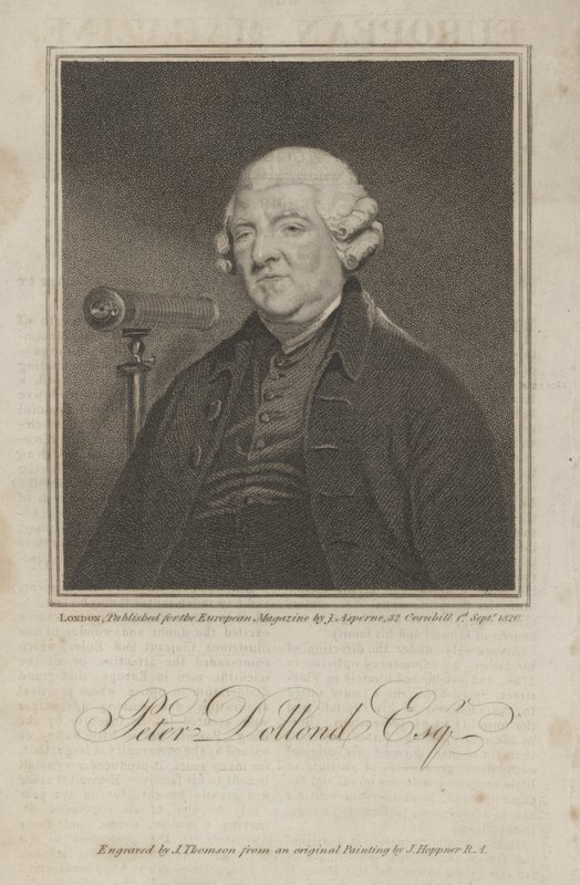 Peter Dollond Esq by James Thomson
