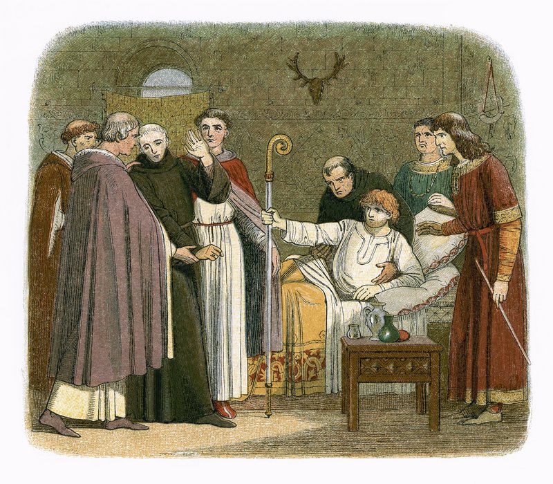 Anselm, William II tarafından Canterbury başpiskoposu yaptı by James William Edmund Doyle