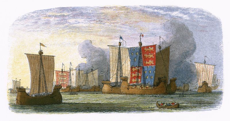 Sluys Savaşı by James William Edmund Doyle