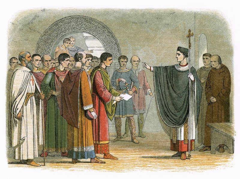 Becket, Leicester Kontunun kendisine ceza vermesini yasakladı by James William Edmund Doyle