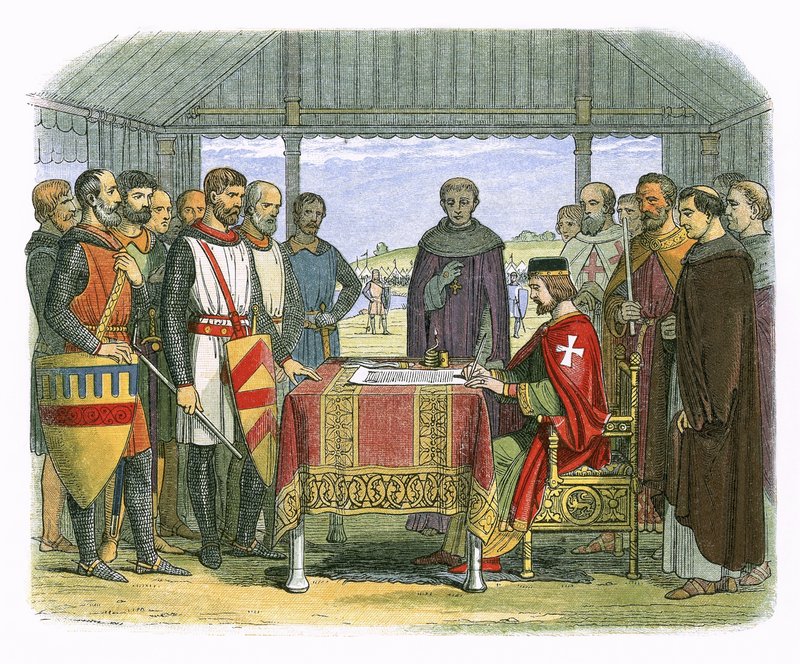 Kral John Büyük Tüzüğü imzaladı by James William Edmund Doyle