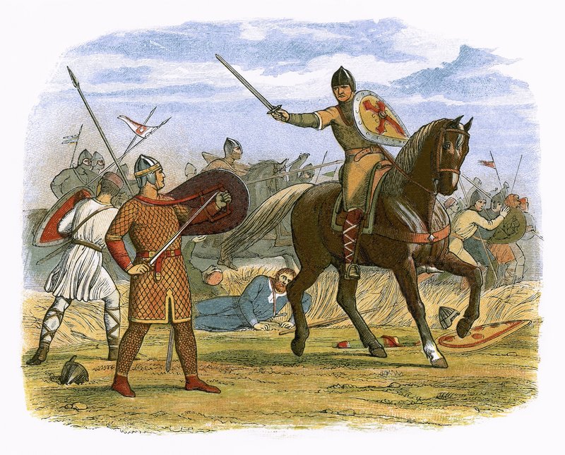 Robert, memur Baudri tarafından esir alındı by James William Edmund Doyle