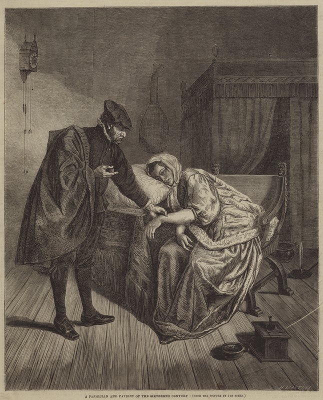 On Altıncı Yüzyılın Bir Hekimi ve Hastası by Jan Havickszoon Steen